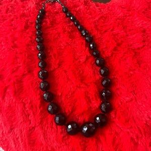 Lauren Black Onyx Bead Necklace
